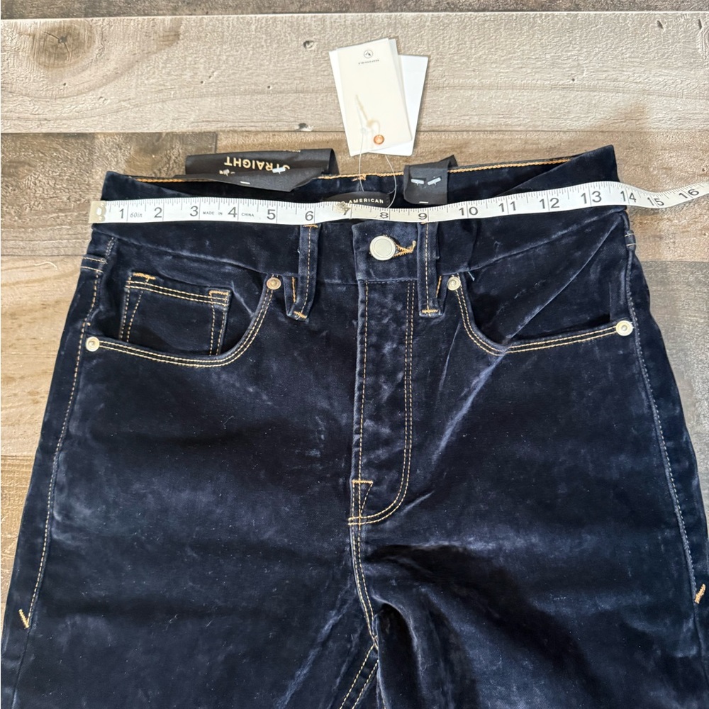 Good American Good Icon Straight Jeans Dark Wash High Rise Stretch Denim NWT - Picture 5 of 11
